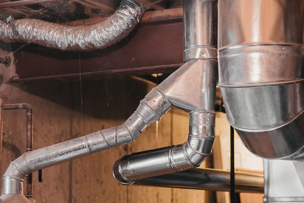 duct system for heater