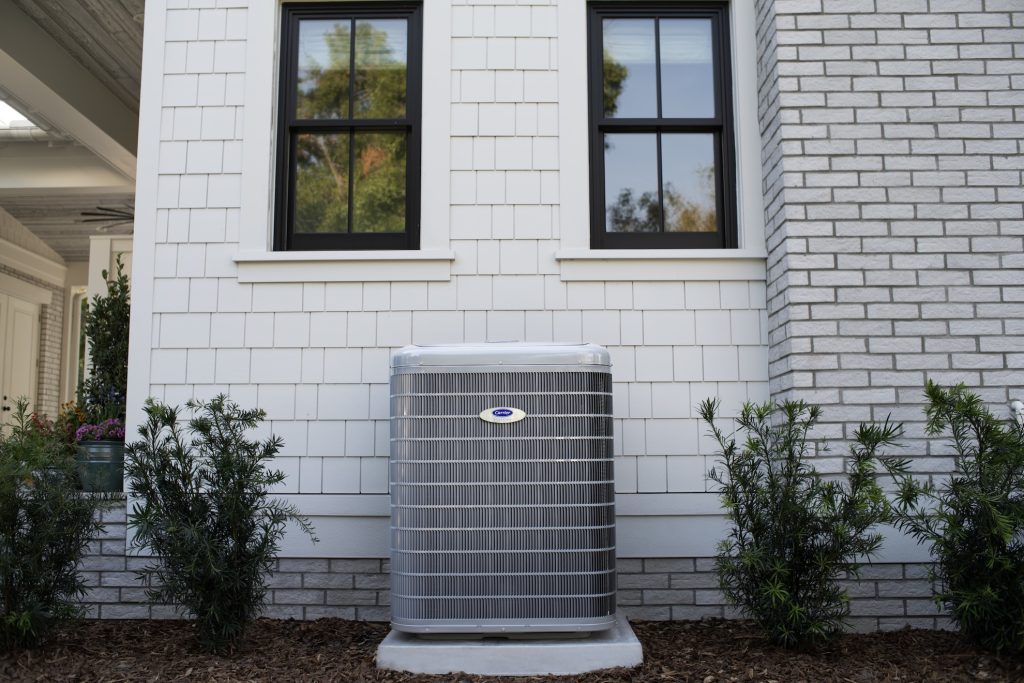 carrier heat pump outdoors